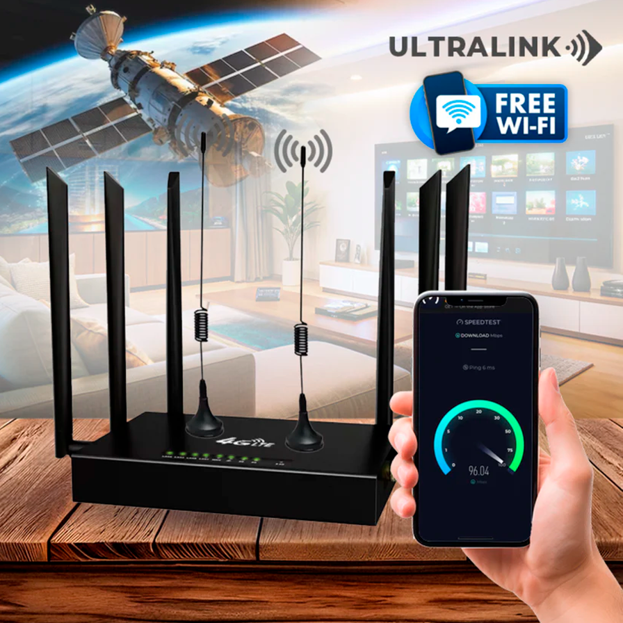 ULTRALINK FREE WI-FI ROUTER [INTERNET SATELLITARE ILLIMITATO]